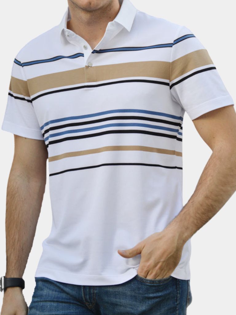 Sunset Stripe Polo