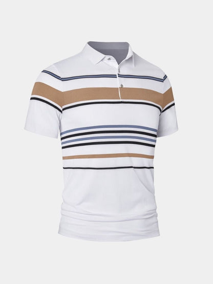 Sunset Stripe Polo