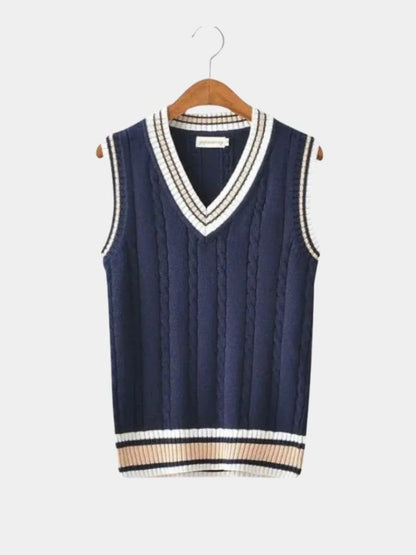 V Neck Elegant Knit Vest