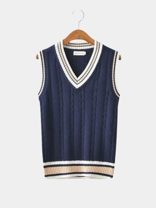 V Neck Elegant Knit Vest