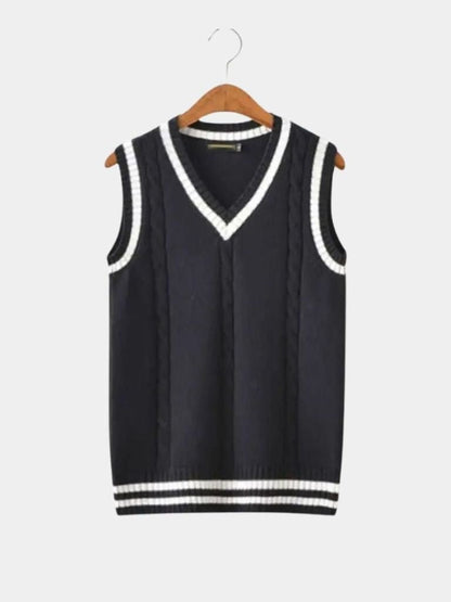 V Neck Elegant Knit Vest