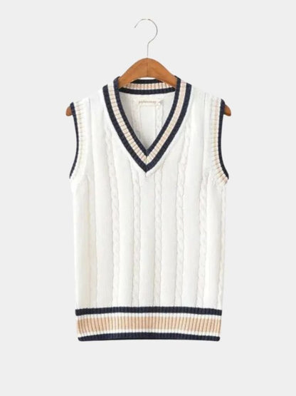 V Neck Elegant Knit Vest