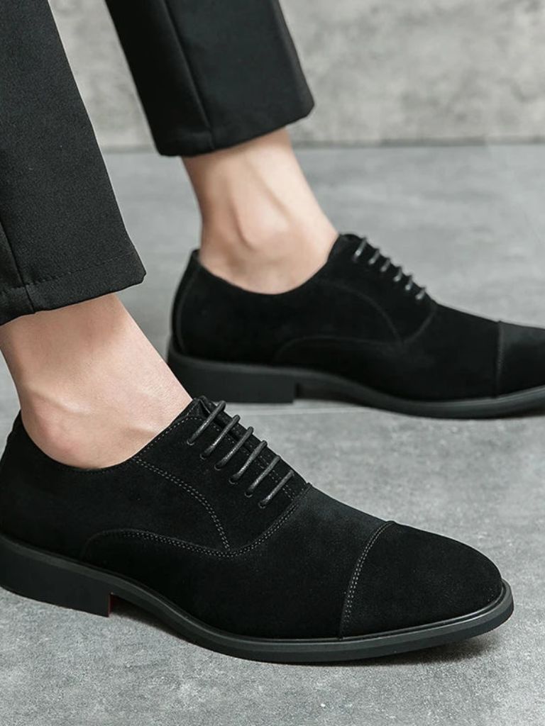 Velvet Monarch Derby Shoes