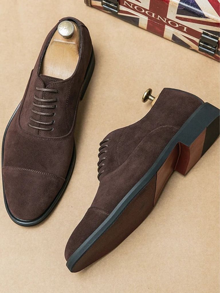Velvet Monarch Derby Shoes