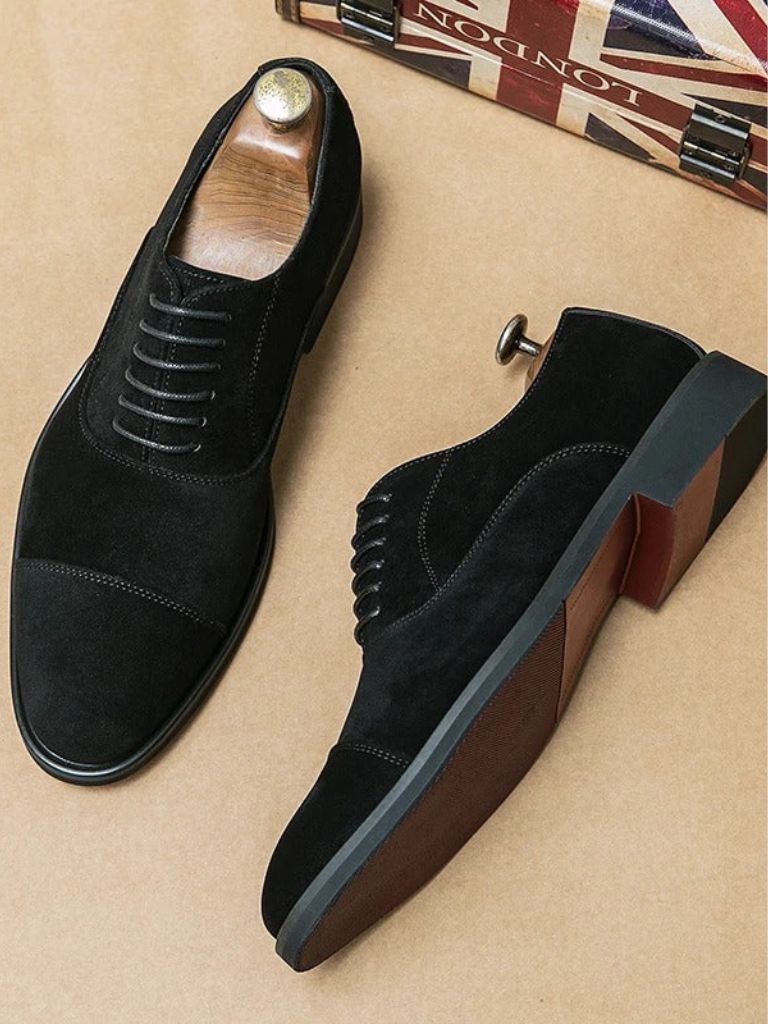 Velvet Monarch Derby Shoes