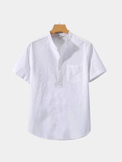 White Wellspring Linen T-Shirt
