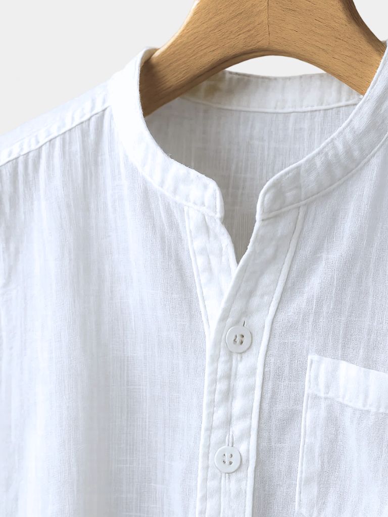White Wellspring Linen T-Shirt